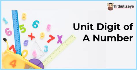find the unit digit of 287562581|How to find the Unit Digit of a number .
